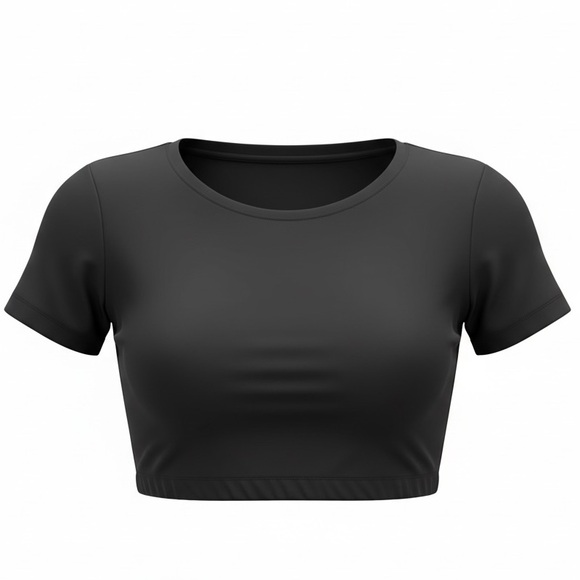 SMOOTHEZ  Black Women's Bralette Crop Top - Picture 3 of 6